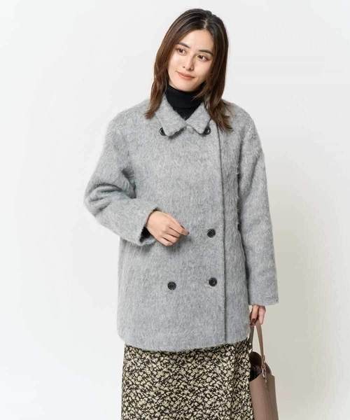 a.v.v ピーコート pコート シャギーピーコート レディース : ZOZOTOWN