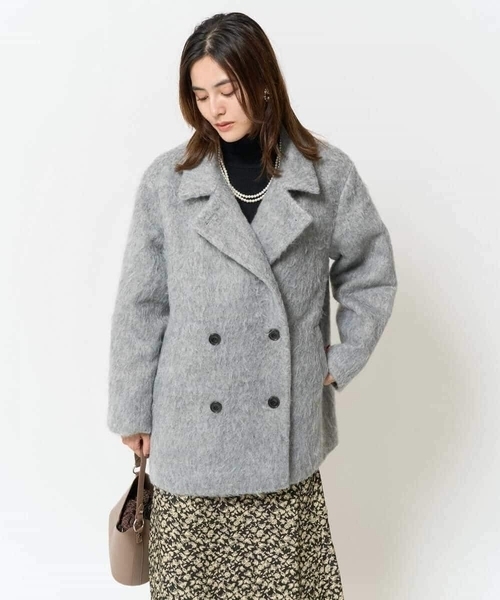 a.v.v（アー・ヴェ・ヴェ） ピーコート pコート シャギーピーコート