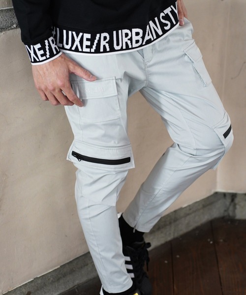 カーゴパンツ (RM)「LUXE/R GOLF」8ポケット ストレッチ クロス