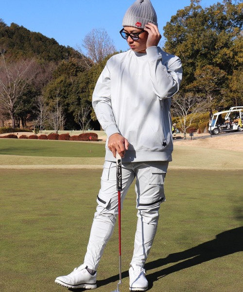 カーゴパンツ (RM)「LUXE/R GOLF」8ポケット ストレッチ クロス