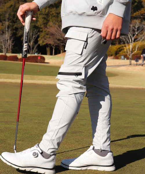 カーゴパンツ (RM)「LUXE/R GOLF」8ポケット ストレッチ クロス