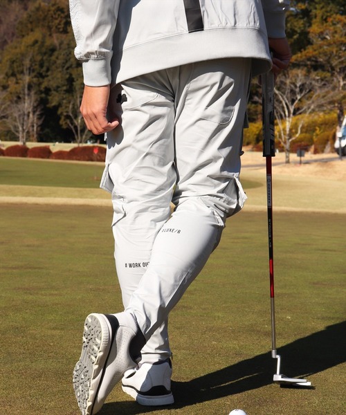 Resurrecta ホワイト ゴルフパンツ XS カーゴパンツ (RM)「LUXE/R GOLF」8ポケット ストレッチ クロス