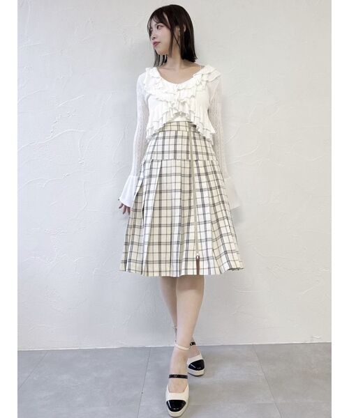 dazzlin（ダズリン） スカート ジップスリットミディスカート