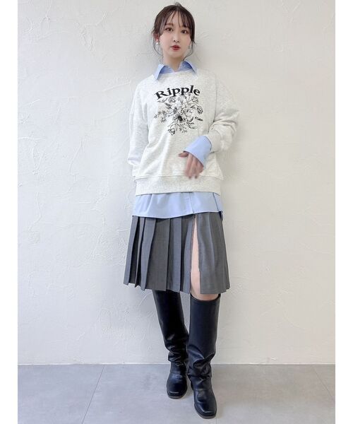 dazzlin（ダズリン） スカート ジップスリットミディスカート