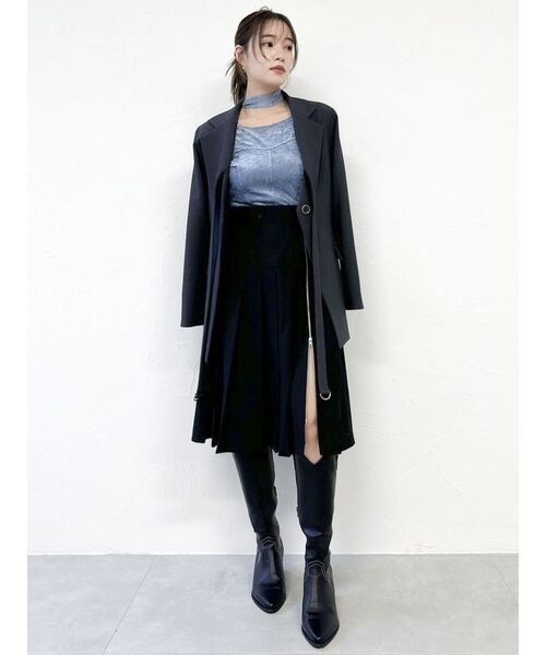 dazzlin（ダズリン） スカート ジップスリットミディスカート