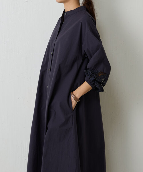 BEARDSLEY ワンピース 袖レースシャツワンピース : ZOZOTOWN