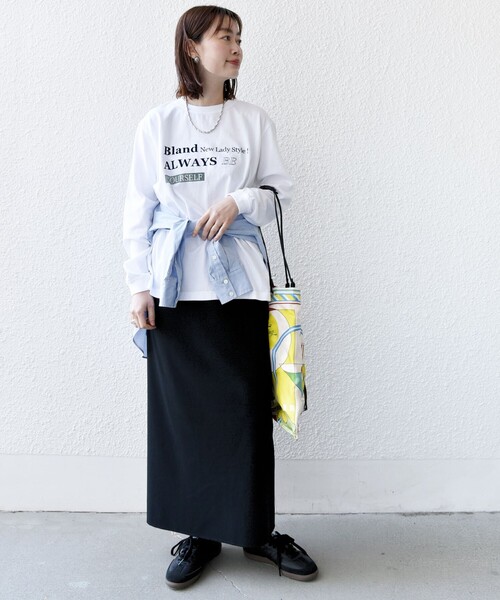 tシャツ 「SHIPS別注」Odub:プリント ロング スリーブ TEE レディース Odub tシャツ 「SHIPS別注」Odub:プリント ロング スリーブ TEE