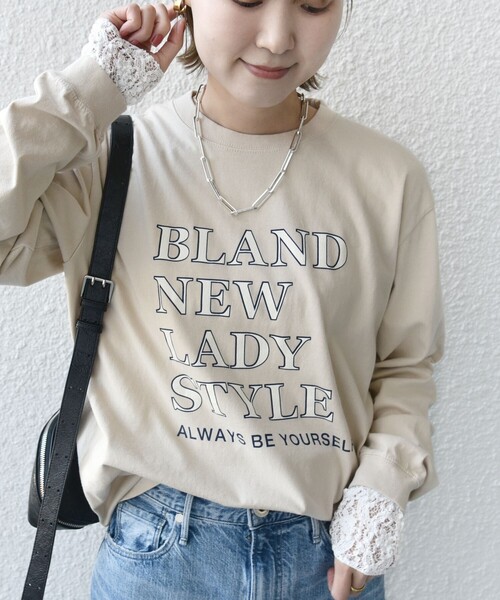 tシャツ 「SHIPS別注」Odub:プリント ロング スリーブ TEE レディース Odub tシャツ 「SHIPS別注」Odub:プリント ロング スリーブ TEE
