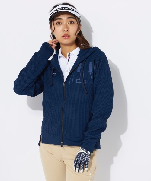 パーカー 「FILA GOLF/フィラゴルフ」レディースワッフルパーカー　ゴルフ レディース