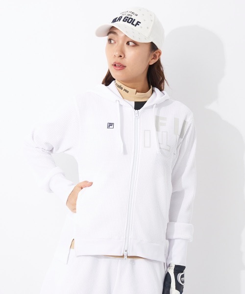 パーカー 「FILA GOLF/フィラゴルフ」レディースワッフルパーカー　ゴルフ レディース FILA GOLF パーカー 「FILA GOLF/フィラゴルフ」レディース