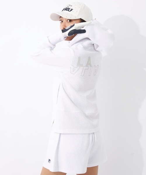 パーカー 「FILA GOLF/フィラゴルフ」レディースワッフルパーカー　ゴルフ レディース FILA GOLF パーカー 「FILA GOLF/フィラゴルフ」レディース