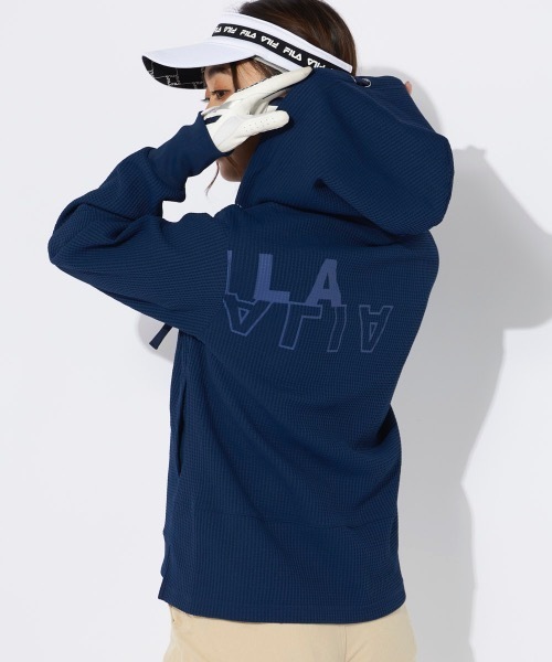 パーカー 「FILA GOLF/フィラゴルフ」レディースワッフルパーカー　ゴルフ レディース FILA GOLF パーカー 「FILA GOLF/フィラゴルフ」レディース