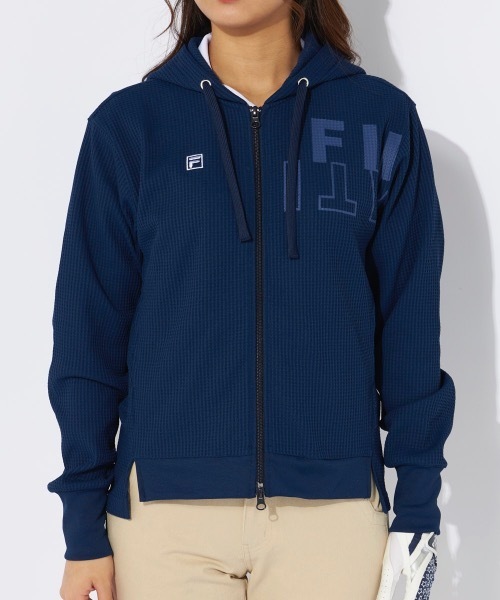 パーカー 「FILA GOLF/フィラゴルフ」レディースワッフルパーカー　ゴルフ レディース FILA GOLF パーカー 「FILA GOLF/フィラゴルフ」レディース
