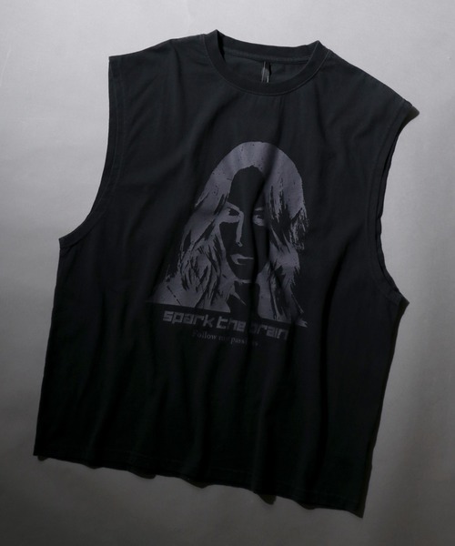 SITRY（シトリー） タンクトップ Pigment Graphic No Sleeve Shirt