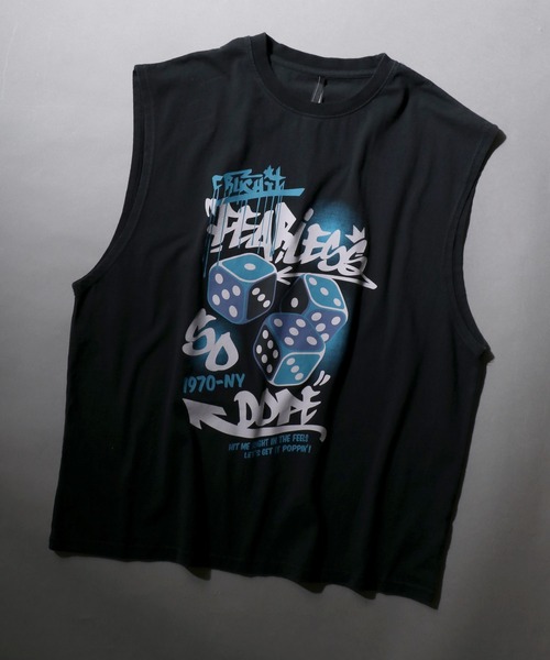 SITRY（シトリー） タンクトップ Pigment Graphic No Sleeve Shirt