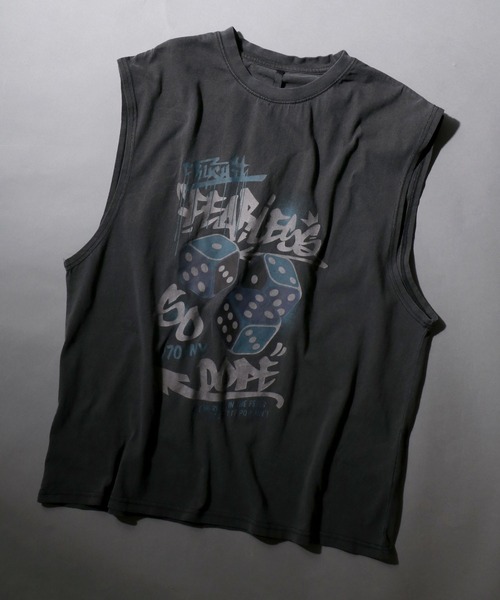 SITRY（シトリー） タンクトップ Pigment Graphic No Sleeve Shirt