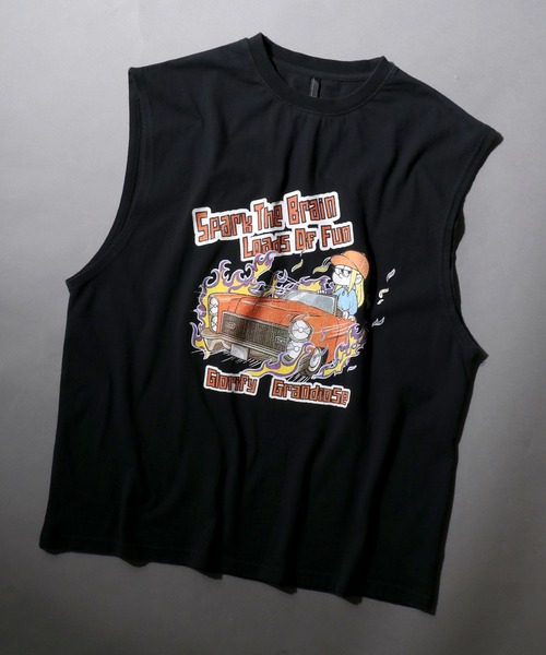 SITRY（シトリー） タンクトップ Pigment Graphic No Sleeve Shirt