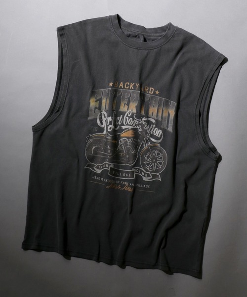 SITRY（シトリー） タンクトップ Pigment Graphic No Sleeve Shirt