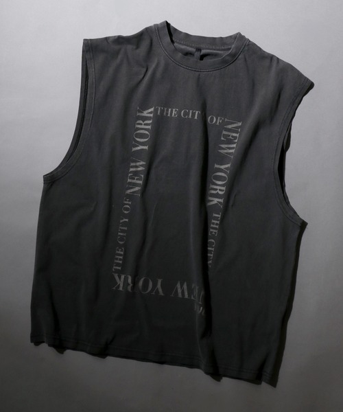 SITRY（シトリー） タンクトップ Pigment Graphic No Sleeve Shirt