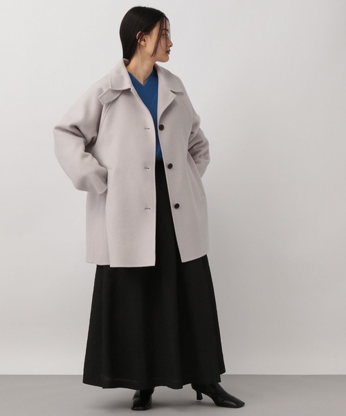 お*ち様 A part by グレー ステンカラーコート A part by（アパートバイ） ステンカラーコート FREE グレー系その他