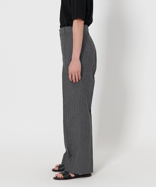 UNITED ARROWS パンツ リネンウール トロピカル ストライプ