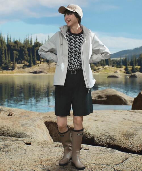 [美品]AIGLE GORE-TEX MOUNTAIN PARKER AIGLE マウンテンパーカー ウインドブレーカー 防水 透湿 防風