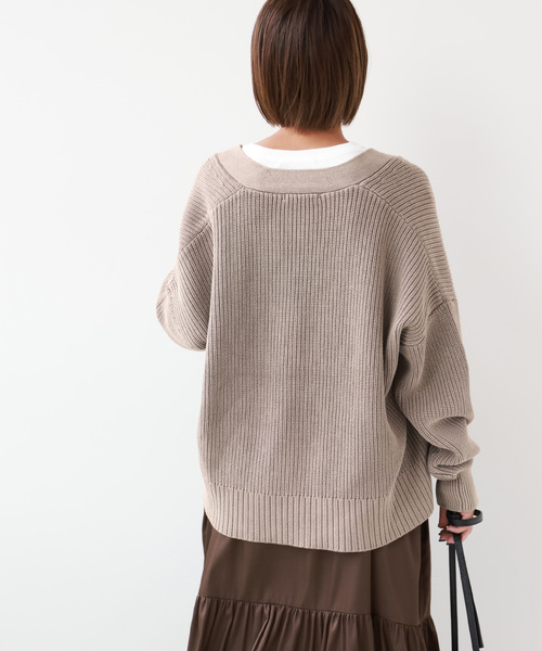 「JOURNAL STANDARD relume」 ニットカーディガン FREE ベージュ レディース JOURNAL STANDARD relume 「JOURNAL relume」 カーディガン FREE