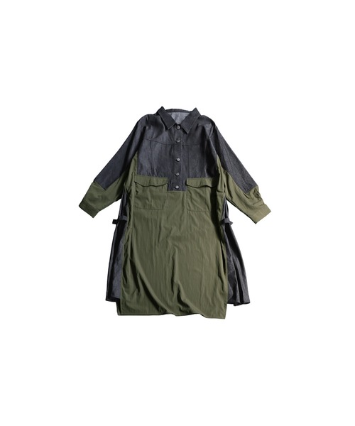 antiqua シャツワンピース デニムシャツワンピース : ZOZOTOWN Yahoo