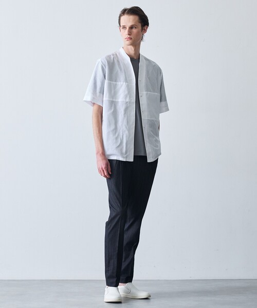 5351 POUR LES HOMMES スラックス 「デニムライク」シャンブレー