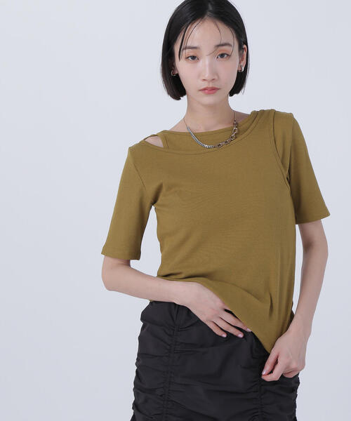 NATURAL BEAUTY BASIC　カットソー NATURAL BEAUTY BASIC tシャツ レイヤードデザインカットソー