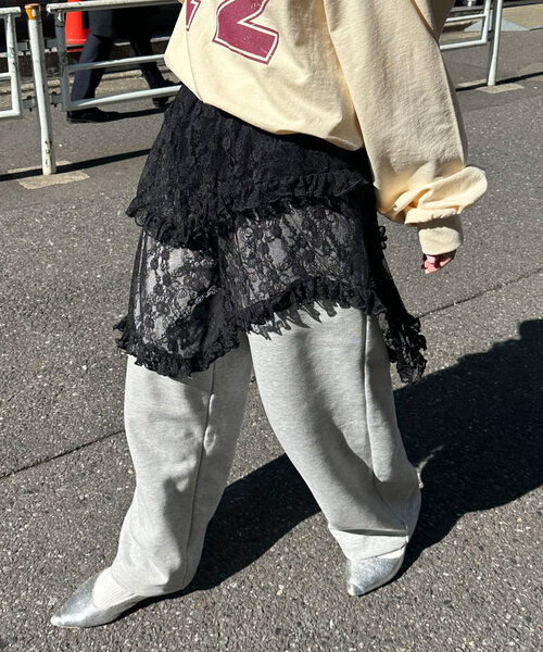 CIAOPANIC（チャオパニック） スカート ランダムティアードレース