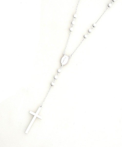 ネックレス an meets zakka ワントーンカラーロザリオネックレス(50cm