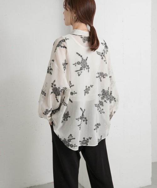 web限定セール URBAN RESEARCH メッシュエンブロイ シャツ ブラウス DOORS トップス