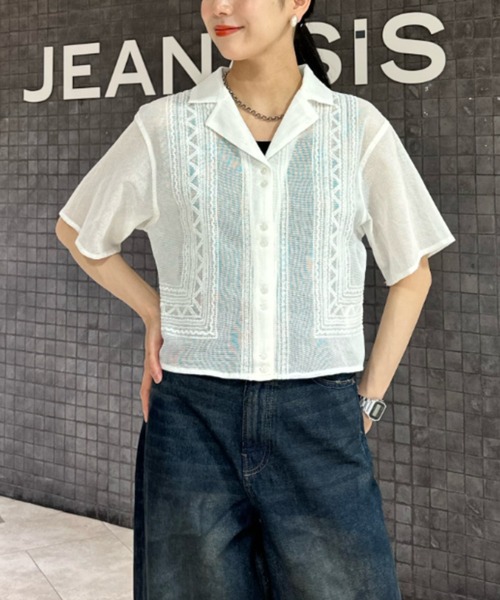 JEANASIS（ジーナシス）の「アソートシアーシャツLS/285692