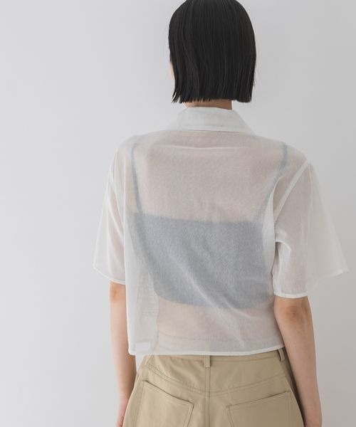 JEANASIS ブラウス シャツ シシュウカイキンシアーシャツ SS