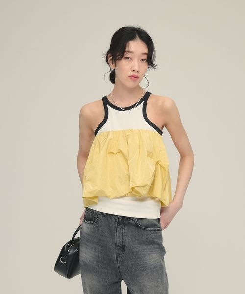 タンクトップ ノースリーブ 「eL」Trim Seamless Cup Top/492728 レディース タンクトップ ノースリーブ 「eL」Trim Seamless Cup Top/492728