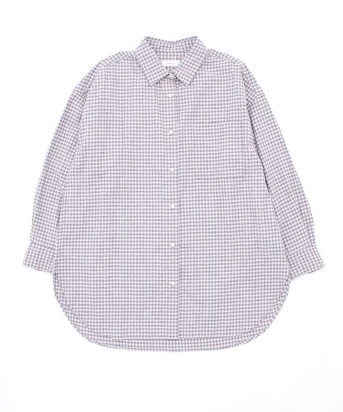 「SHIPS」 「0 x ones」長袖シャツ ONE SIZE ラベンダー レディース SHIPS 「SHIPS」 「0 x ones」長袖シャツ ONE SIZE ラベンダー