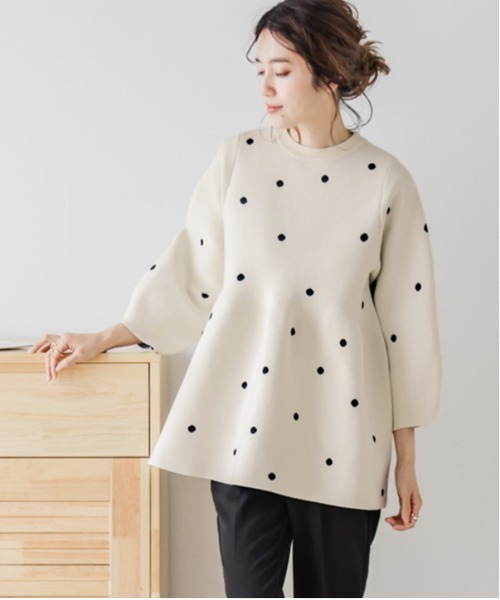 Lajour 長袖ニット フリー ホワイト系その他2 レディース : ZOZOTOWN