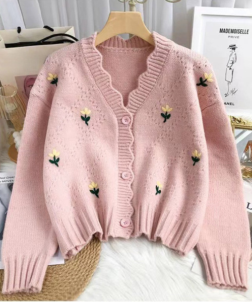 「Amulet」 ニットカーディガン FREE グリーン レディース_画像5