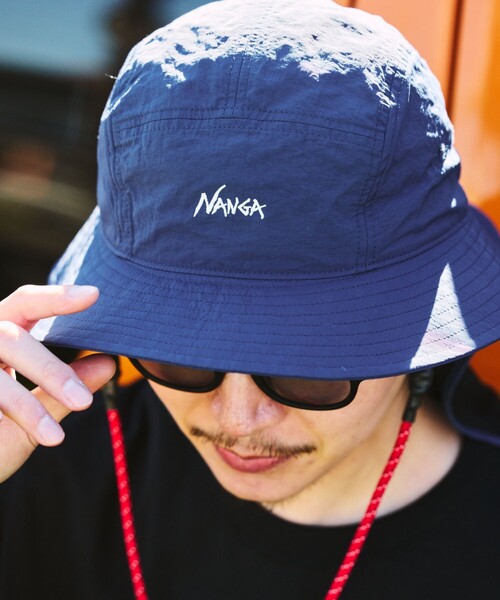 NANGA フリークスストア　バケットハット　ブラック NANGA 帽子 ハット × FREAK'S STORE/ナンガ フリークスストア