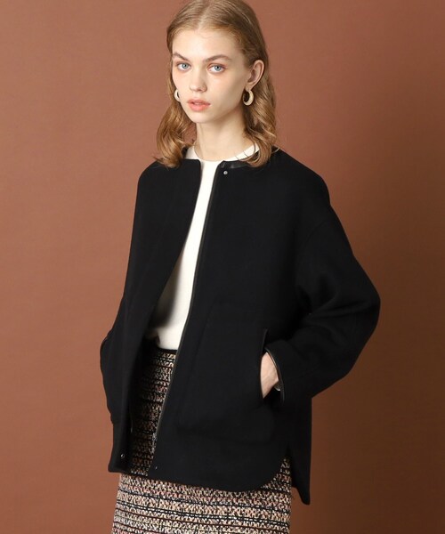 DRESSTERIOR ペーパーリネンショートブルゾン ブラック 23SS DRESSTERIOR（ドレステリア） ブルゾン 34 ブラック レディース