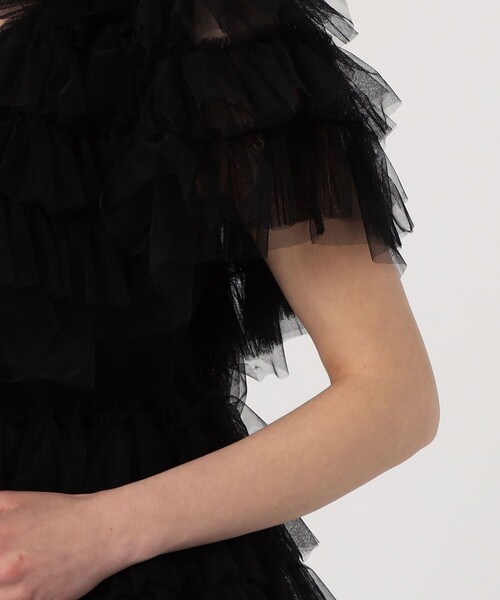 ブラウス シャツ Molly Goddard SOFT TULLE アシンメトリー