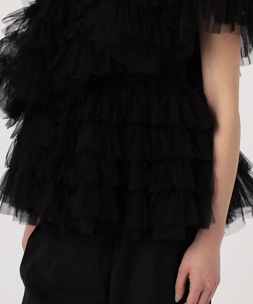 ブラウス シャツ Molly Goddard SOFT TULLE アシンメトリーブラウス レディース TOMORROWLAND｜Molly Goddard SOFT TULLE アシンメトリー
