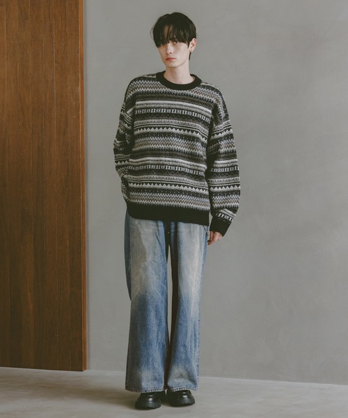 ヴィンテージ バギー フレアスラックス 2tuck wide baggy slacks / 2タックワイドバギーフレア