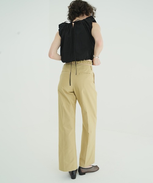 CLANE（クラネ） パンツ 2WAY GATHER BELT PANTS レディース