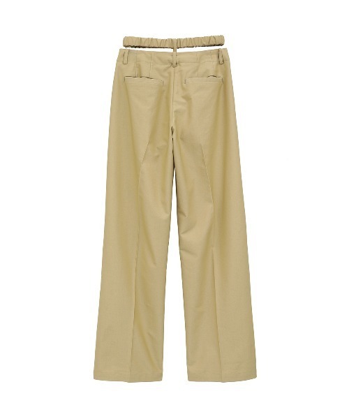 CLANE（クラネ） パンツ 2WAY GATHER BELT PANTS レディース