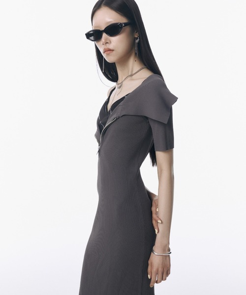 josemoon ニットワンピース JOSE MOON ワンピース SERIAL HOLE KNIT DRESS/シリアルホール