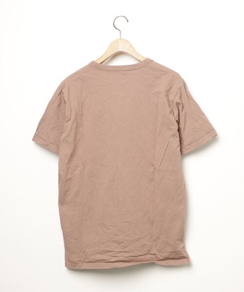 「Lee」 刺繍半袖Tシャツ M ブラウン メンズ