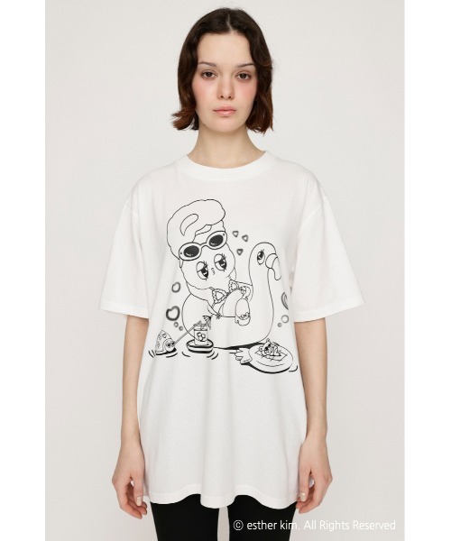 SLY（スライ） tシャツ 半袖 Esther Bunny x SLY LOOSE T/SH エスター
