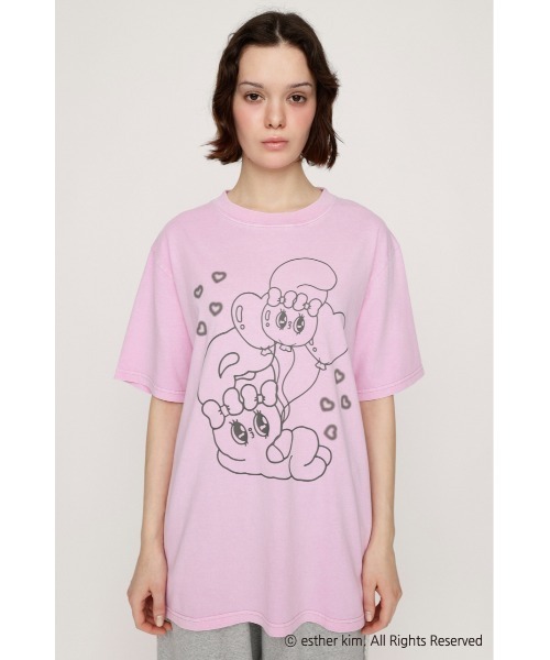 エスターバニーTシャツ ピンク Lサイズ エスターバニーTシャツ ピンク Lサイズ つづれ